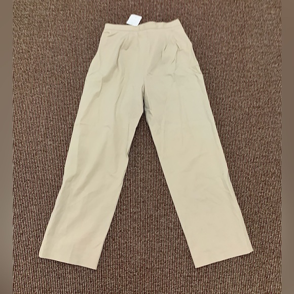 NWT Women's 12 Petite Liz Claiborne Anissa Cotton Blend Flat Front Pants - Picture 13 of 15